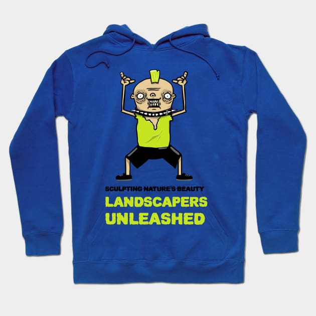 Sculpting Nature's Beauty: Landscapers Unleashed Hoodie by lildoodleTees